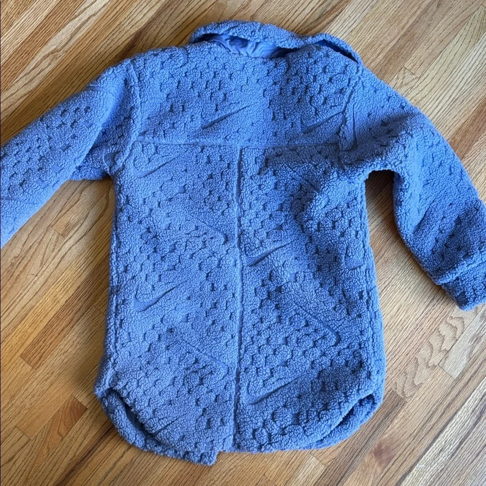Nike small Lavender fleece Teddy Button-Up Jacket